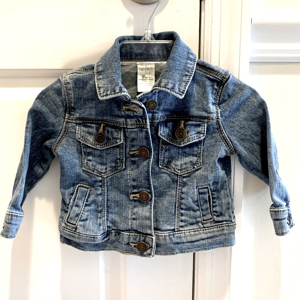 Carters 9M adorable stretch jean jacket